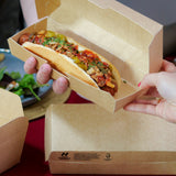 Notpla Compostable Clamshell Box - Hot Dog