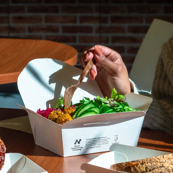 Notpla Pack Notpla Medium takeaway box - with seaweed coating – Notpla Packaging