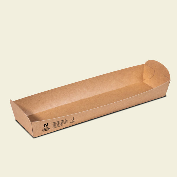 Notpla Hot Dog Tray [10x3”]