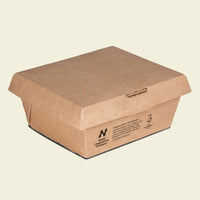 Notpla Compostable Clip & Close Food Box 800ml