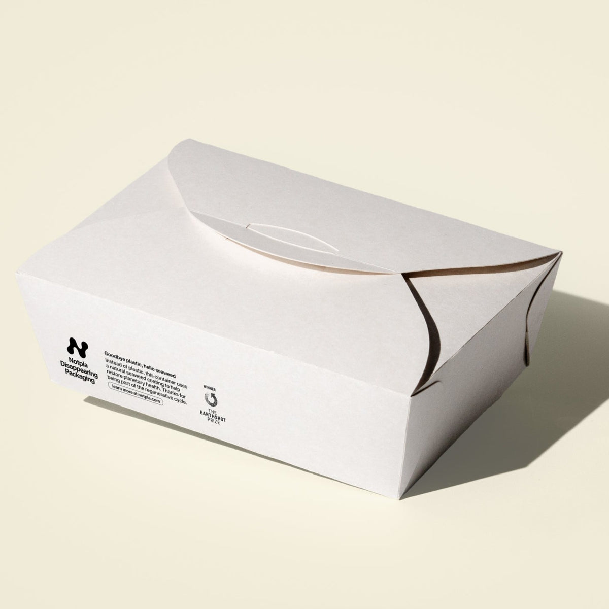 NOTPLA Large takeaway box - with seaweed coating – Notpla Packaging