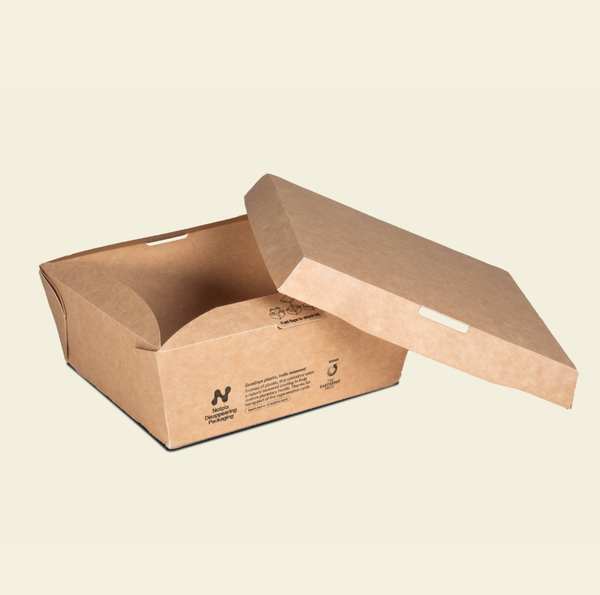 Notpla Compostable Clip & Close Food Box 1000ml