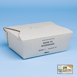 NOTPLA Compostable takeaway box Kraft No.8 (200 units)